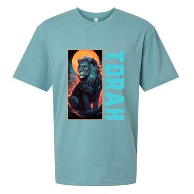 Lion Of Judah Messianic Hebrew Roots Torah Observant Sueded Cloud Jersey T-Shirt