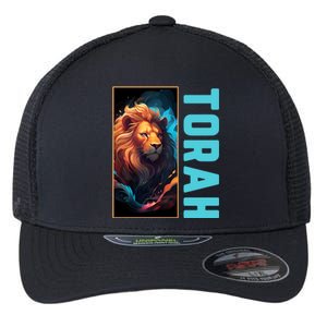 Lion Of Judah Messianic Hebrew Roots Torah Observant Flexfit Unipanel Trucker Cap