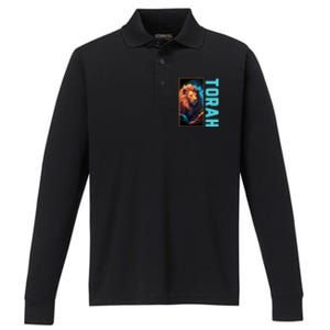 Lion Of Judah Messianic Hebrew Roots Torah Observant Performance Long Sleeve Polo