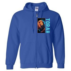 Lion Of Judah Messianic Hebrew Roots Torah Observant Full Zip Hoodie