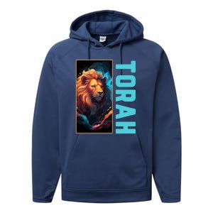 Lion Of Judah Messianic Hebrew Roots Torah Observant Performance Fleece Hoodie