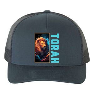 Lion Of Judah Messianic Hebrew Roots Torah Observant Yupoong Adult 5-Panel Trucker Hat