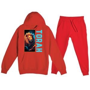 Lion Of Judah Messianic Hebrew Roots Torah Observant Premium Hooded Sweatsuit Set