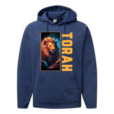 Lion Of Judah Messianic Hebrew Roots Torah Observant Performance Fleece Hoodie