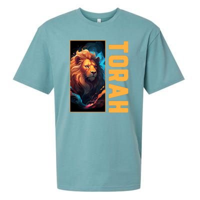 Lion Of Judah Messianic Hebrew Roots Torah Observant Sueded Cloud Jersey T-Shirt