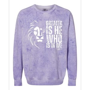 Lion Of Judah Christian Bible Verse Colorblast Crewneck Sweatshirt