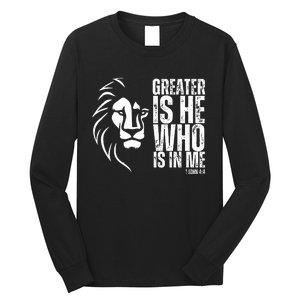 Lion Of Judah Christian Bible Verse Long Sleeve Shirt