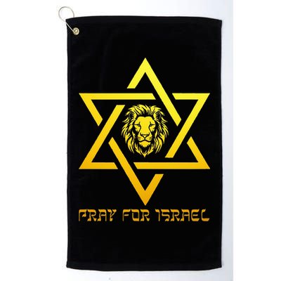 Lion of Judah, Pray For Israel, Jewish Star of David Golf Towel