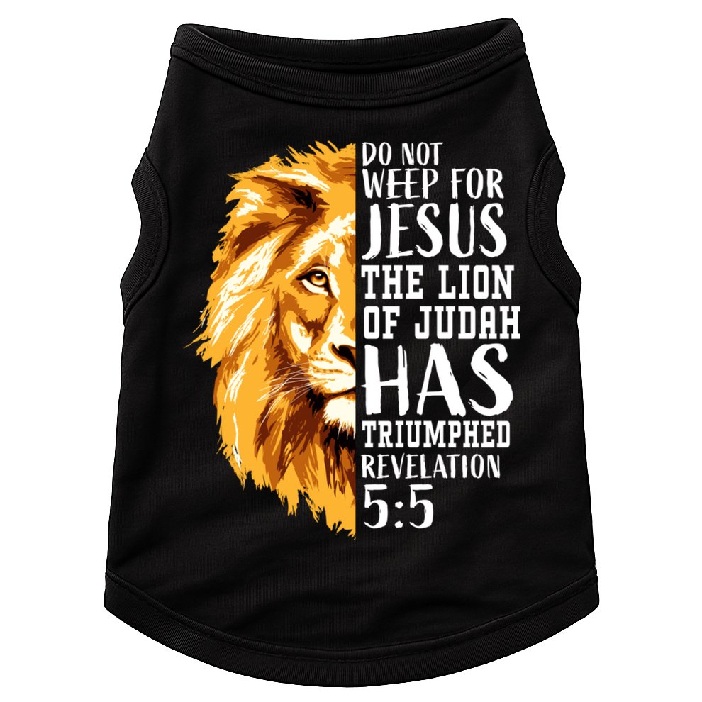 Lion Of Judah Christian Religious Verse Sayings Gift Men Him 31 Doggie Tank