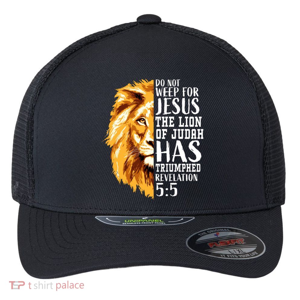 Lion Of Judah Christian Religious Verse Sayings Gift Men Him 31 Flexfit Unipanel Trucker Cap