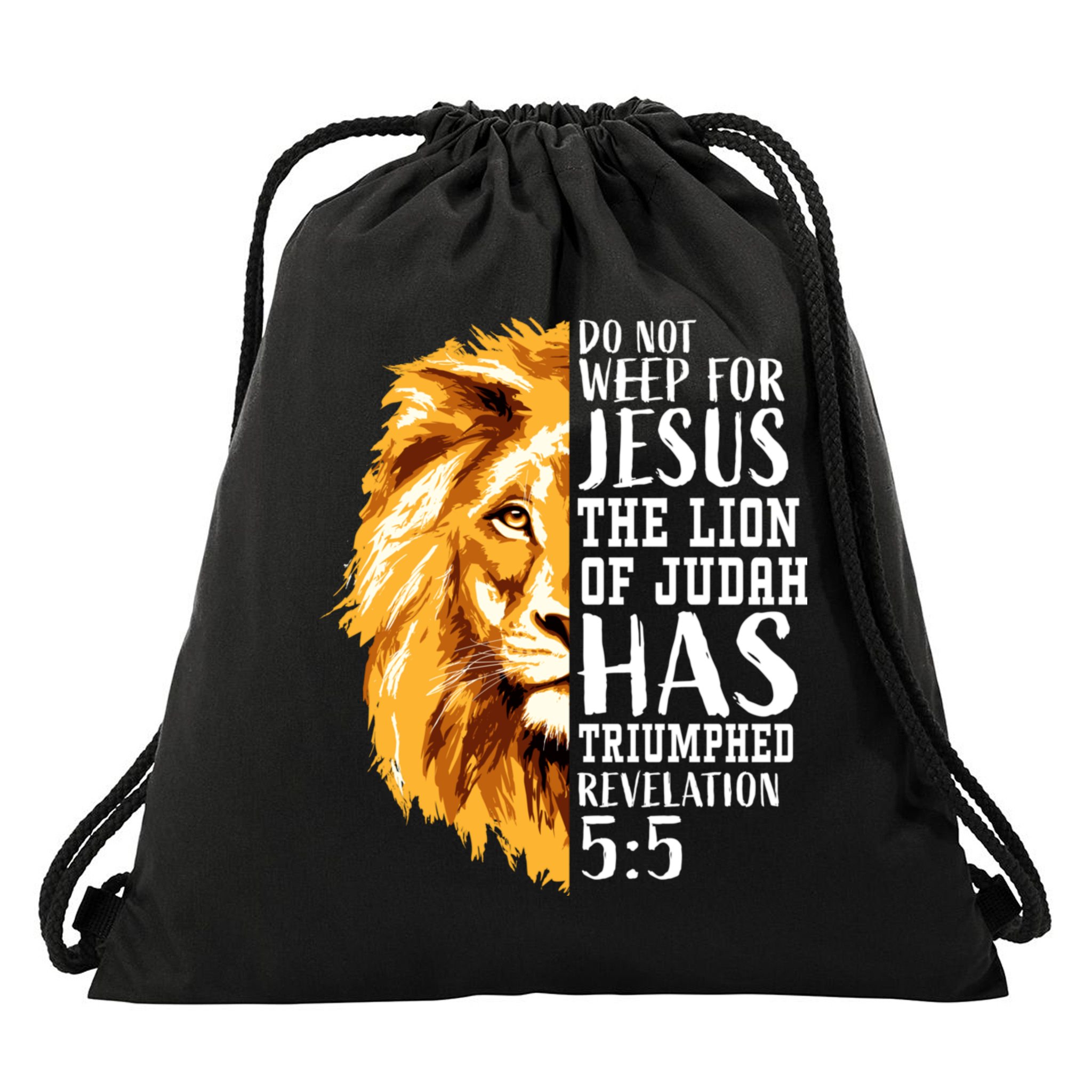 Lion Of Judah Christian Religious Verse Sayings Gift Men Him 31 Drawstring Bag