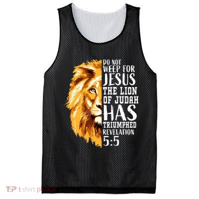 Lion Of Judah Christian Religious Verse Sayings Gift Men Him 31 Mesh Reversible Basketball Jersey Tank