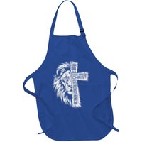 Lion Of Judah And Cross With Philippians 413 Apron