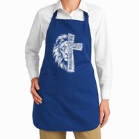 Lion Of Judah And Cross With Philippians 413 Apron