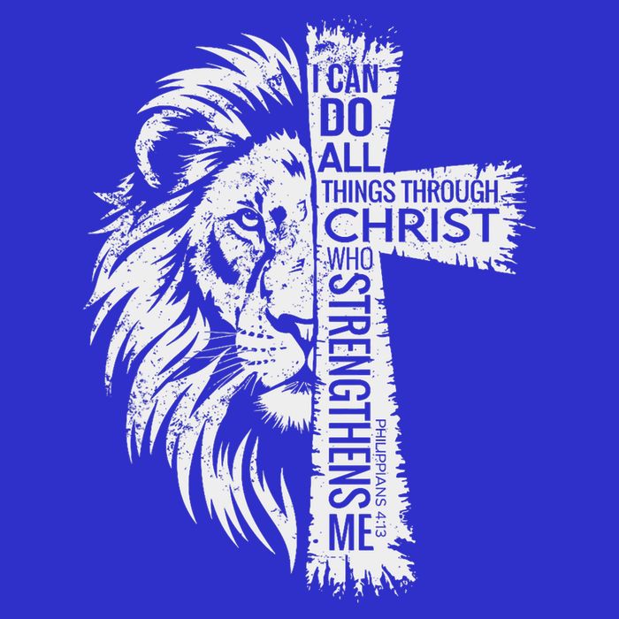 Lion Of Judah And Cross With Philippians 413 Apron
