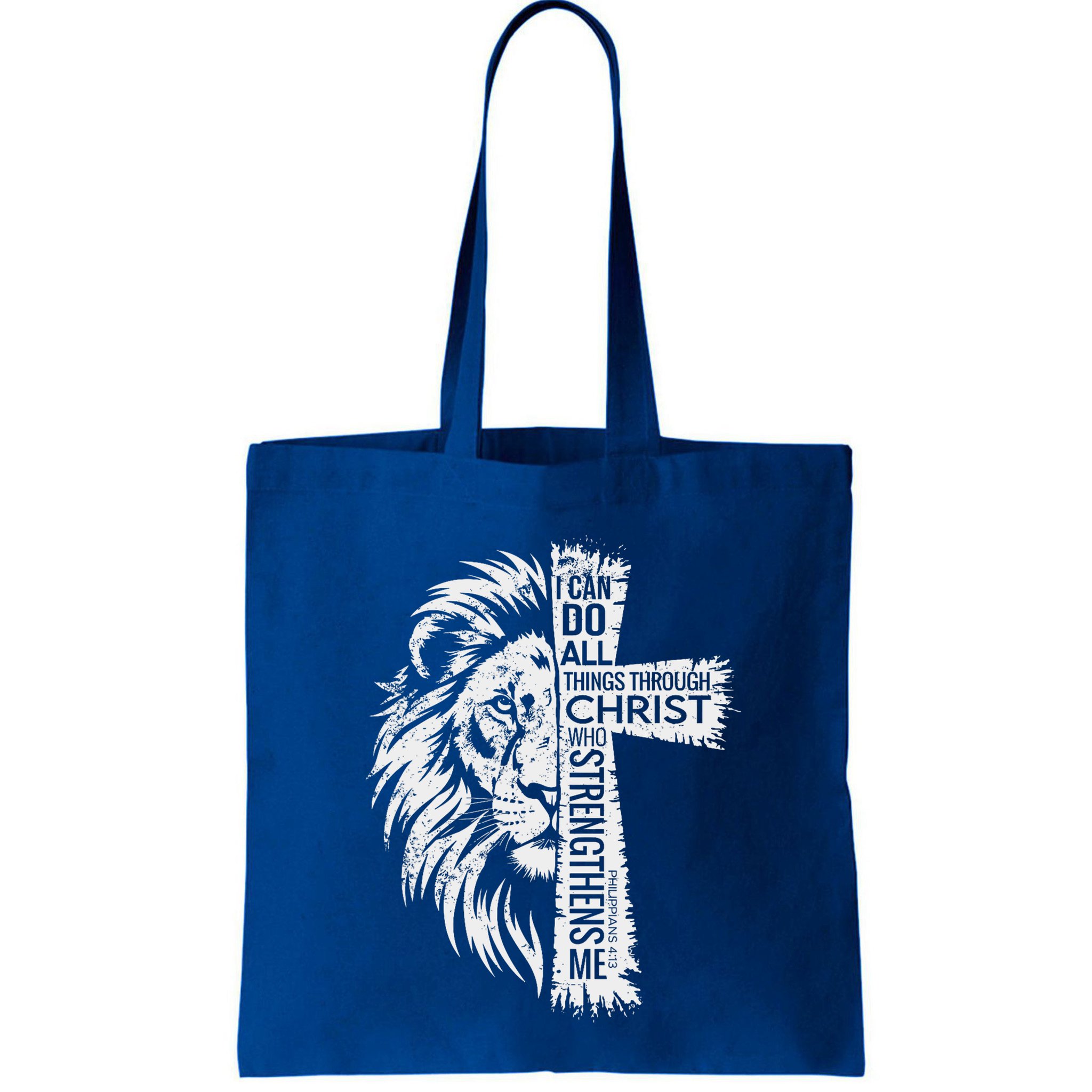 Lion Of Judah And Cross With Philippians 413 Bag