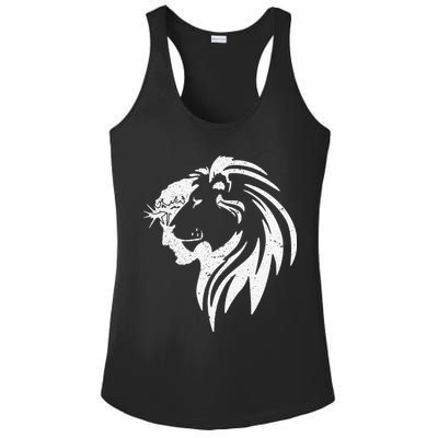 Lion Of Judah Jesus Christian Faith Men Women Gifts Ladies PosiCharge Competitor Racerback Tank