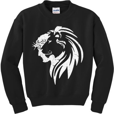 Lion Of Judah Jesus Christian Faith Men Women Gifts Kids Sweatshirt