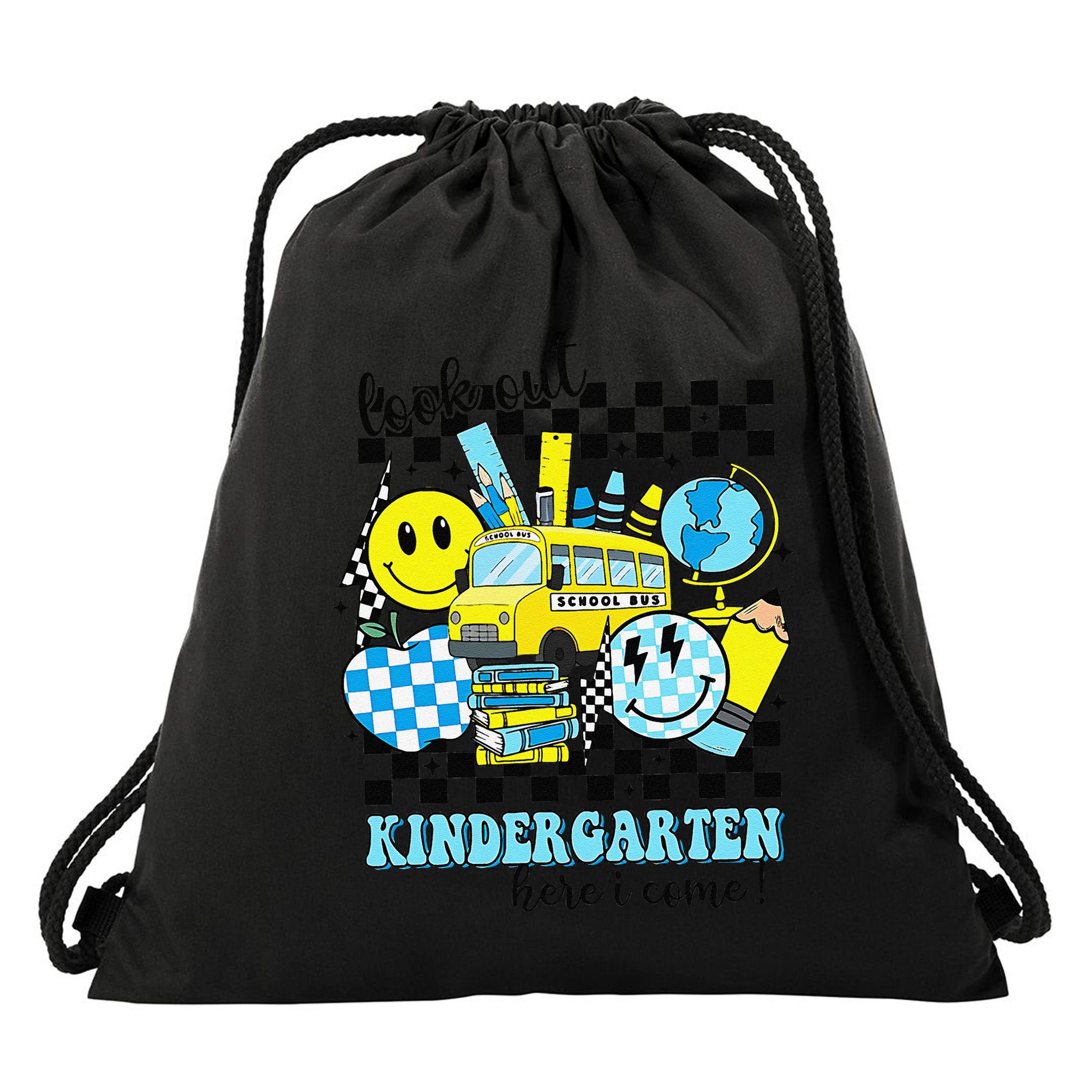 Look Out Kindergarten Here I Come Back To School Gift Drawstring Bag