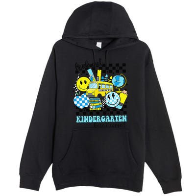 Look Out Kindergarten Here I Come Back To School Gift Premium Pullover Hoodie