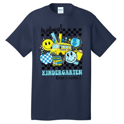 Look Out Kindergarten Here I Come Back To School Gift Tall T-Shirt