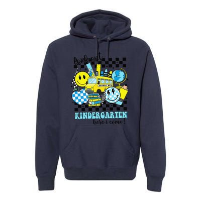 Look Out Kindergarten Here I Come Back To School Gift Premium Hoodie