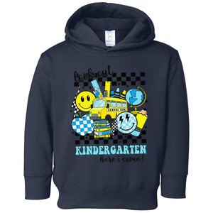 Look Out Kindergarten Here I Come Back To School Gift Toddler Hoodie