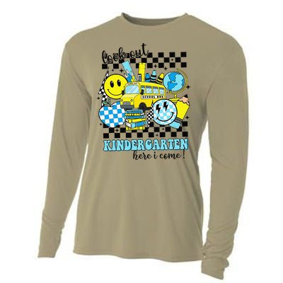 Look Out Kindergarten Here I Come Back To School Gift Cooling Performance Long Sleeve Crew