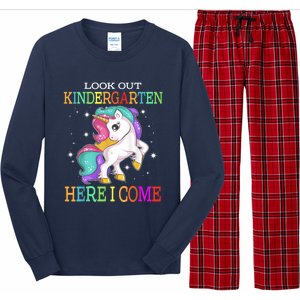 Look Out Kindergarten Here I Come Unicorn Back To School Long Sleeve Pajama Set