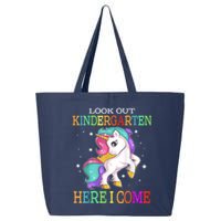 Look Out Kindergarten Here I Come Unicorn Back To School 25L Jumbo Tote