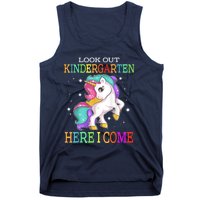 Look Out Kindergarten Here I Come Unicorn Back To School Tank Top