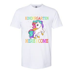 Look Out Kindergarten Here I Come Unicorn Back To School Softstyle CVC T-Shirt