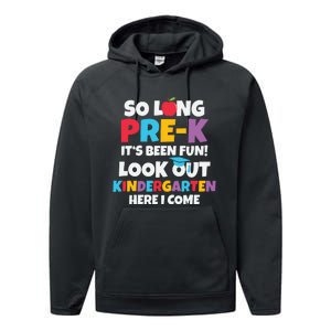 Look Out Kindergarten PreK Graduate Preschool Graduation Performance Fleece Hoodie