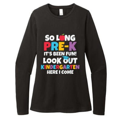 Look Out Kindergarten PreK Graduate Preschool Graduation Womens CVC Long Sleeve Shirt