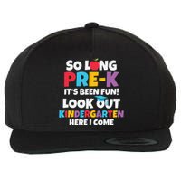 Look Out Kindergarten PreK Graduate Preschool Graduation Wool Snapback Cap