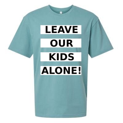 Leave Our Kids Alone Sueded Cloud Jersey T-Shirt