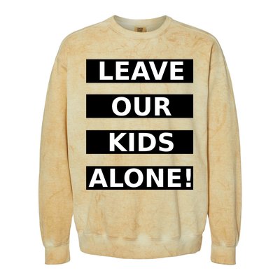 Leave Our Kids Alone Colorblast Crewneck Sweatshirt