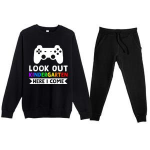 Look Out Kindergarten Here I Come Kindergartens Gift Premium Crewneck Sweatsuit Set