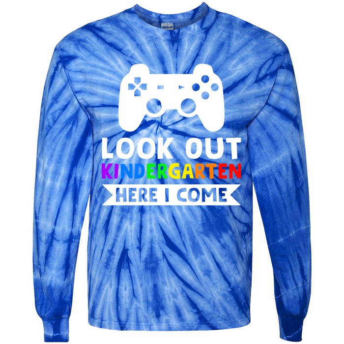 Look Out Kindergarten Here I Come Kindergartens Gift Tie-Dye Long Sleeve Shirt