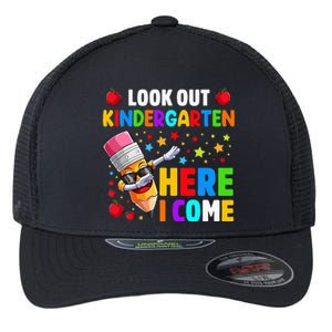 Look Out kindergarten Here I Come Back To School Flexfit Unipanel Trucker Cap