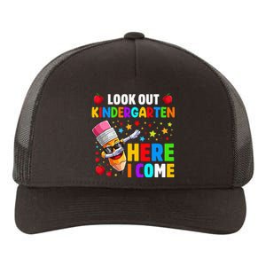 Look Out kindergarten Here I Come Back To School Yupoong Adult 5-Panel Trucker Hat