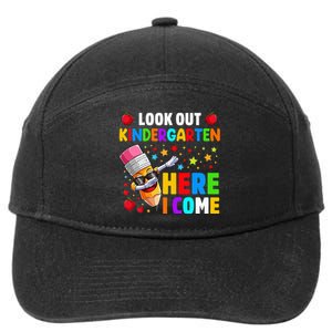 Look Out kindergarten Here I Come Back To School 7-Panel Snapback Hat