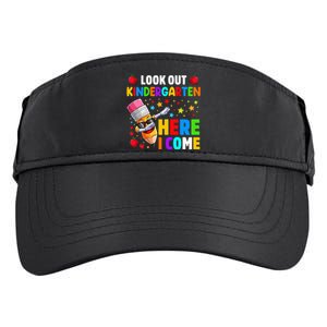 Look Out kindergarten Here I Come Back To School Adult Drive Performance Visor