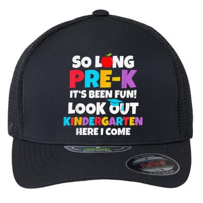 Look Out Kindergarten PreK Graduate Preschool Graduation Flexfit Unipanel Trucker Cap