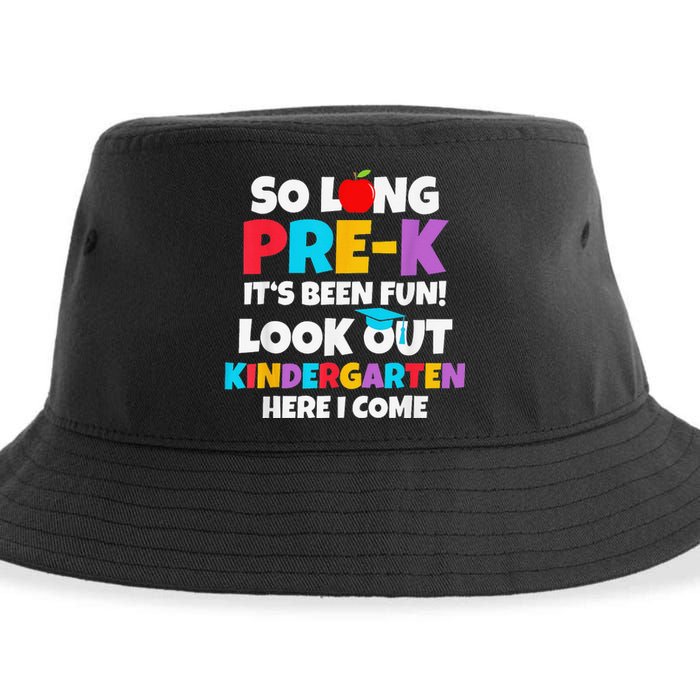 Look Out Kindergarten PreK Graduate Preschool Graduation Sustainable Bucket Hat