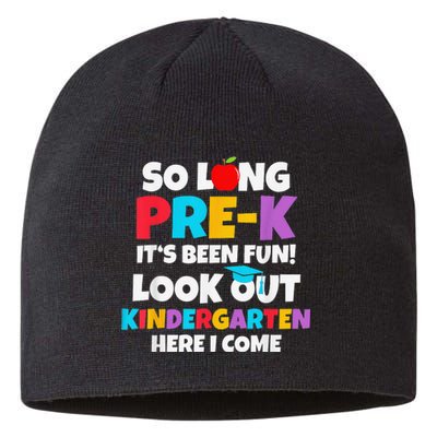 Look Out Kindergarten PreK Graduate Preschool Graduation Sustainable Beanie