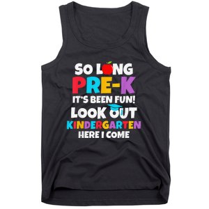 Look Out Kindergarten PreK Graduate Preschool Graduation Tank Top