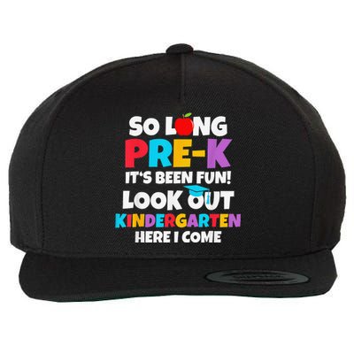 Look Out Kindergarten PreK Graduate Preschool Graduation Wool Snapback Cap