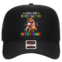 Look Out Kindergarten Here I Come Back To School High Crown Mesh Back Trucker Hat