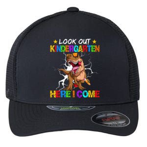 Look Out Kindergarten Here I Come Back To School Flexfit Unipanel Trucker Cap